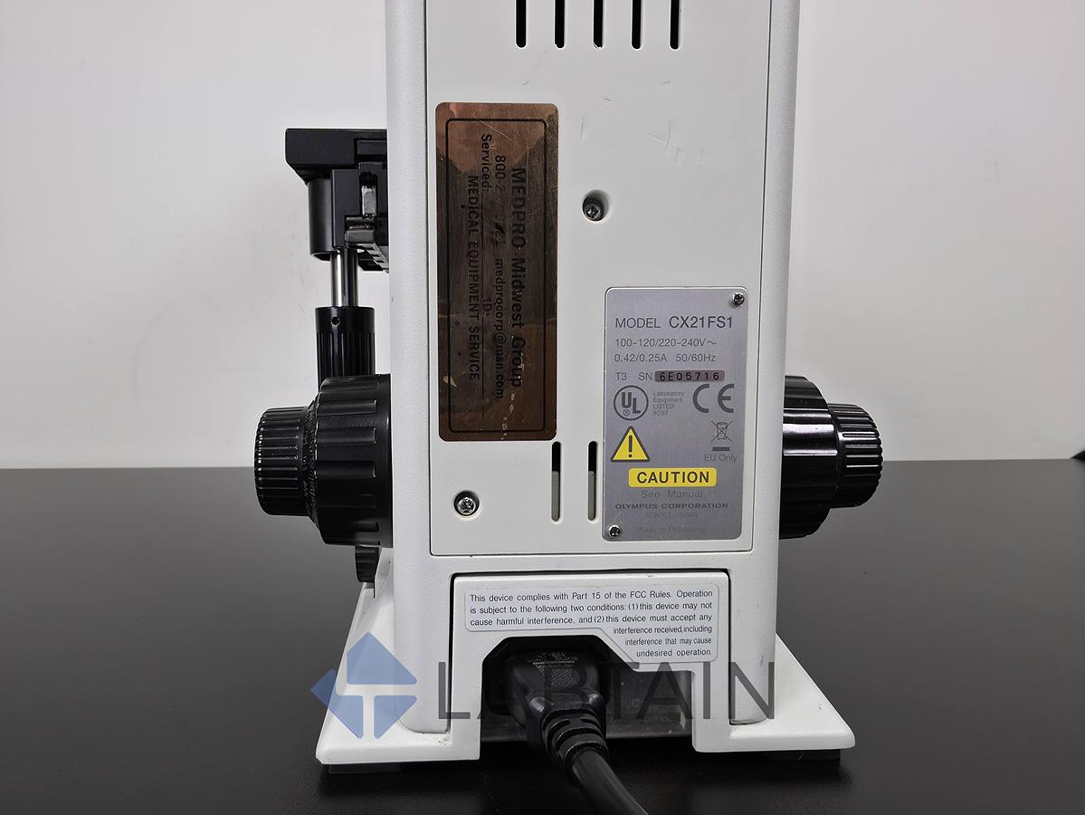 Used Olympus CX21FS1 Binocular Biological Microscope | 4X, 10X, 40X, 100X Objectives | Used {draft three}