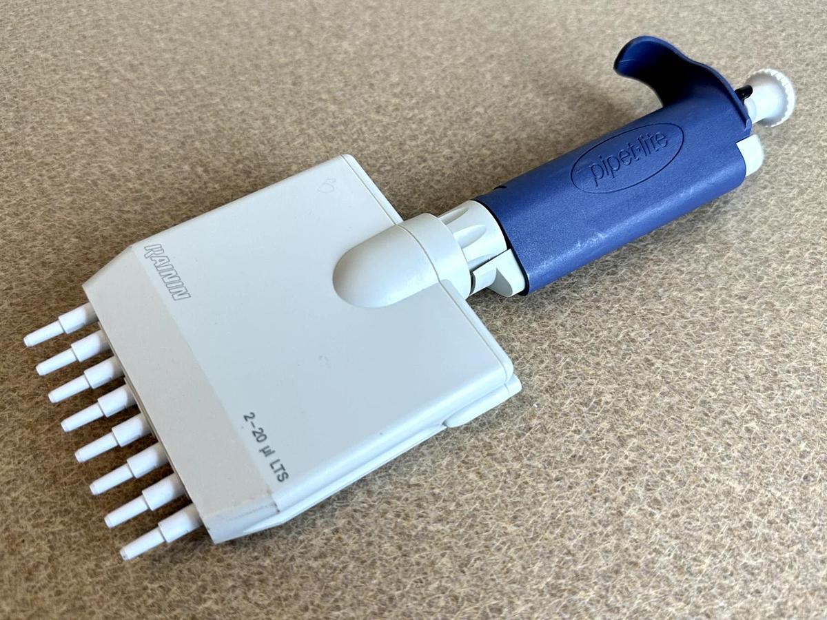 Used Rainin Pipet-Lite L-20 | 2-20uL | LTS Tips 8-Channel Pipette w/Warranty * NICE