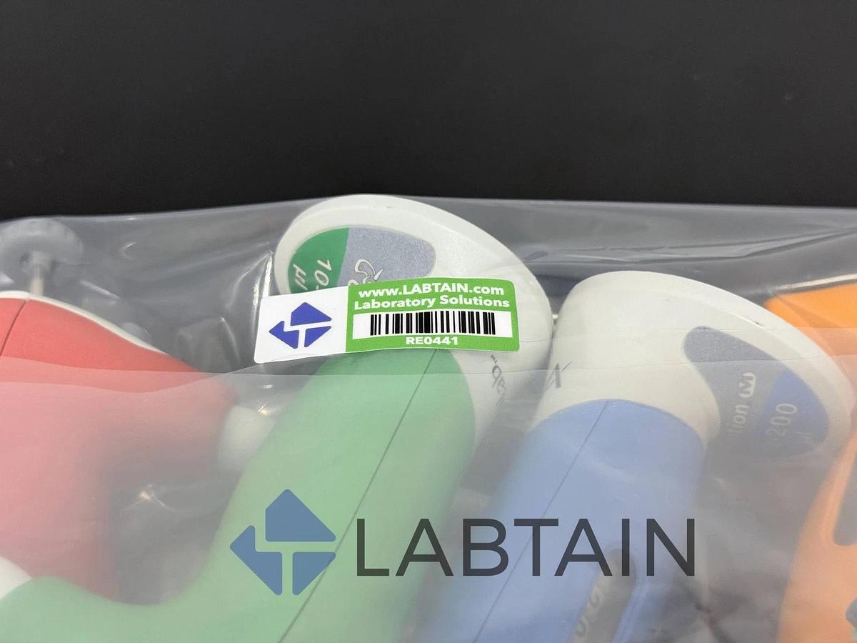 Used Lot of 6 VistaLab Ovation Adjustable Pipetts - Ergonomic Micropipettors, 1-1000