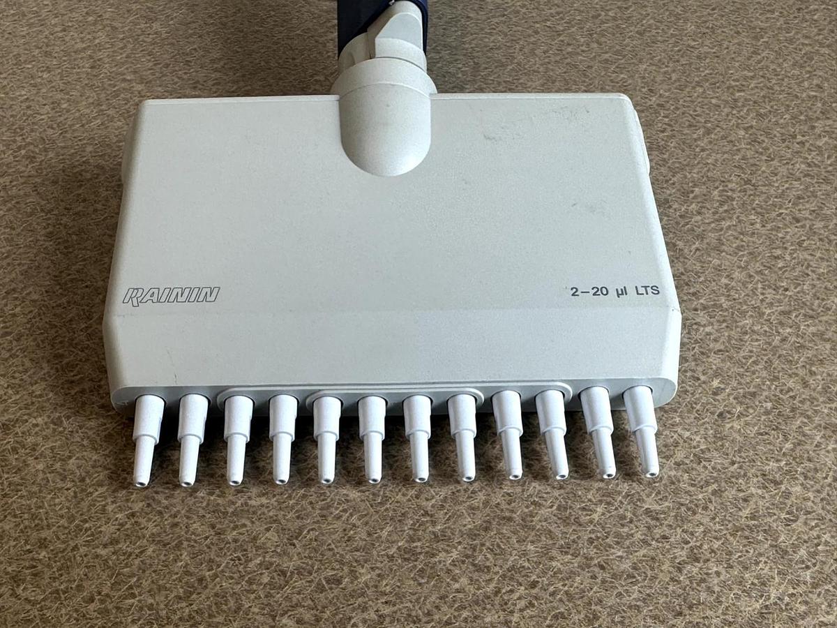 Used Rainin Pipet-Lite L20 | 2-20uL | 12-Channel Manual Pipette | LTS Tips | Warranty
