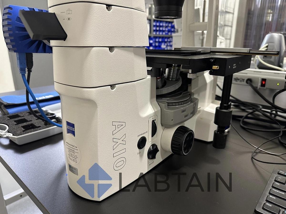 Used Zeiss Axio Vert.A1 Inverted Live Cell Imaging Microscope – LED – Axiocam – Software – TL Bright Light Issue