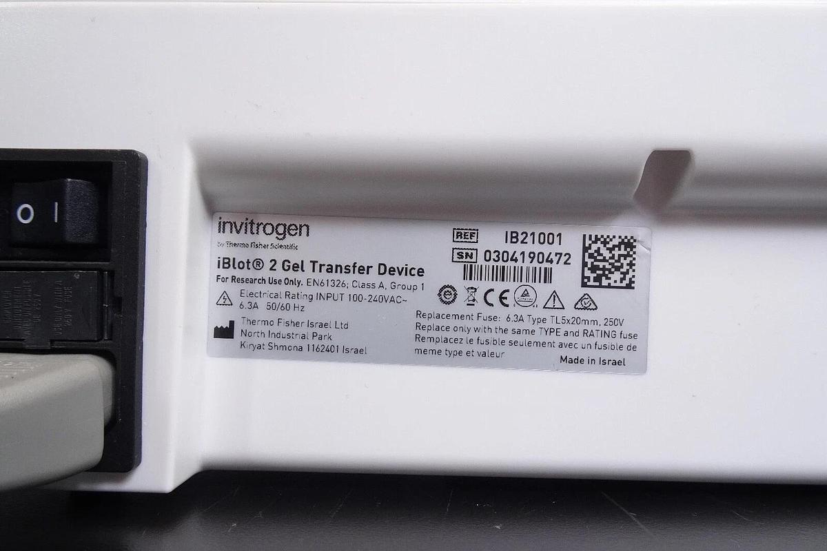 Used Thermo Invitrogen iBlot 2 Gel Transfer Device IB21001