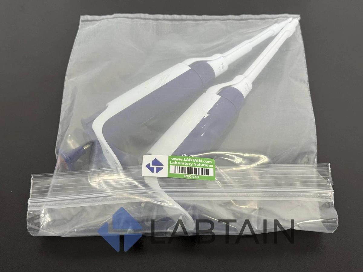 Used Rainin Pipet-Lite XLS Pipette 20-200ul and 100-1000ul Single Channel Adjustable