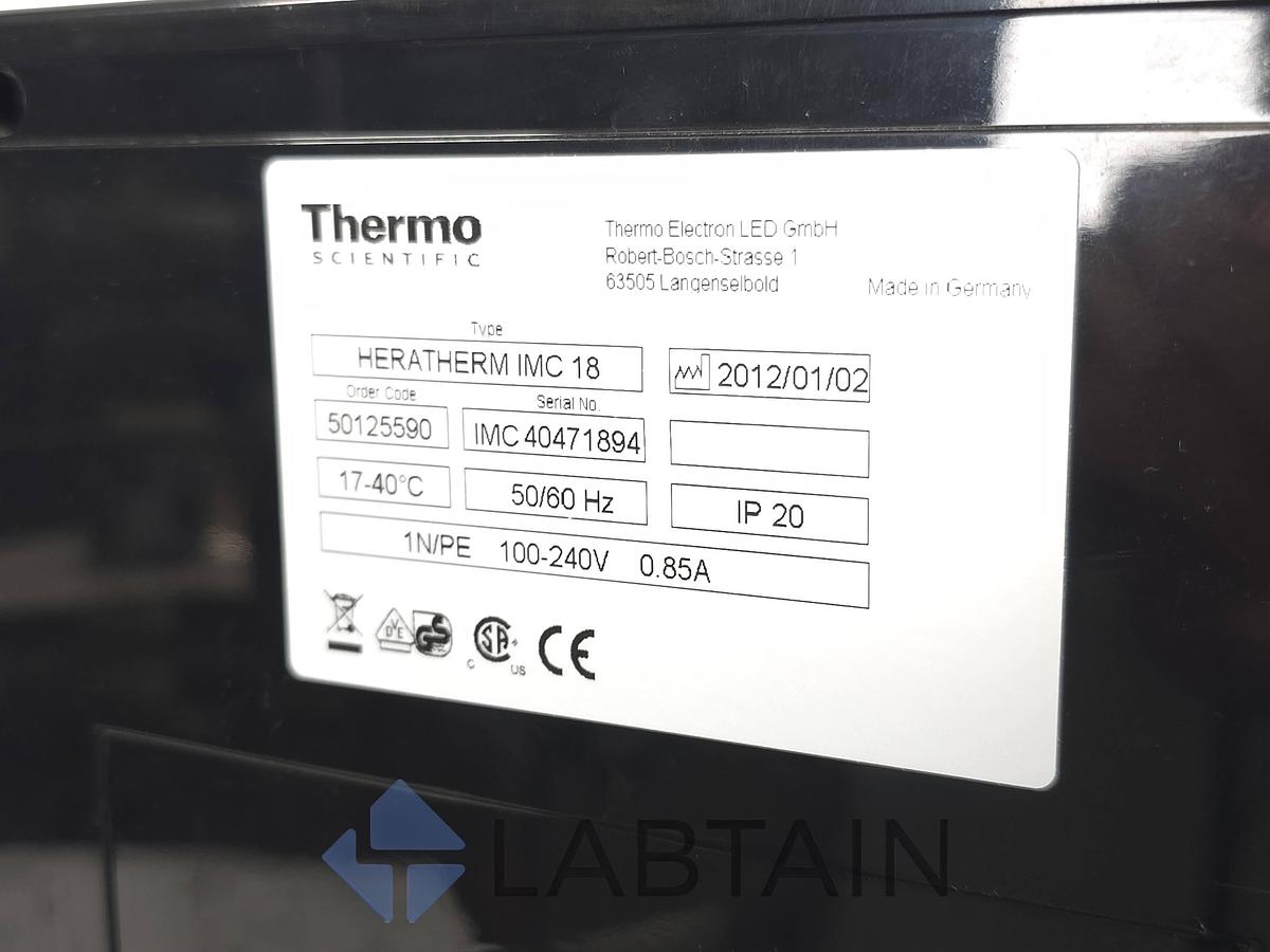 Used Thermo Scientific HERATHERM IMC 18 Compact Microbiological Incubator