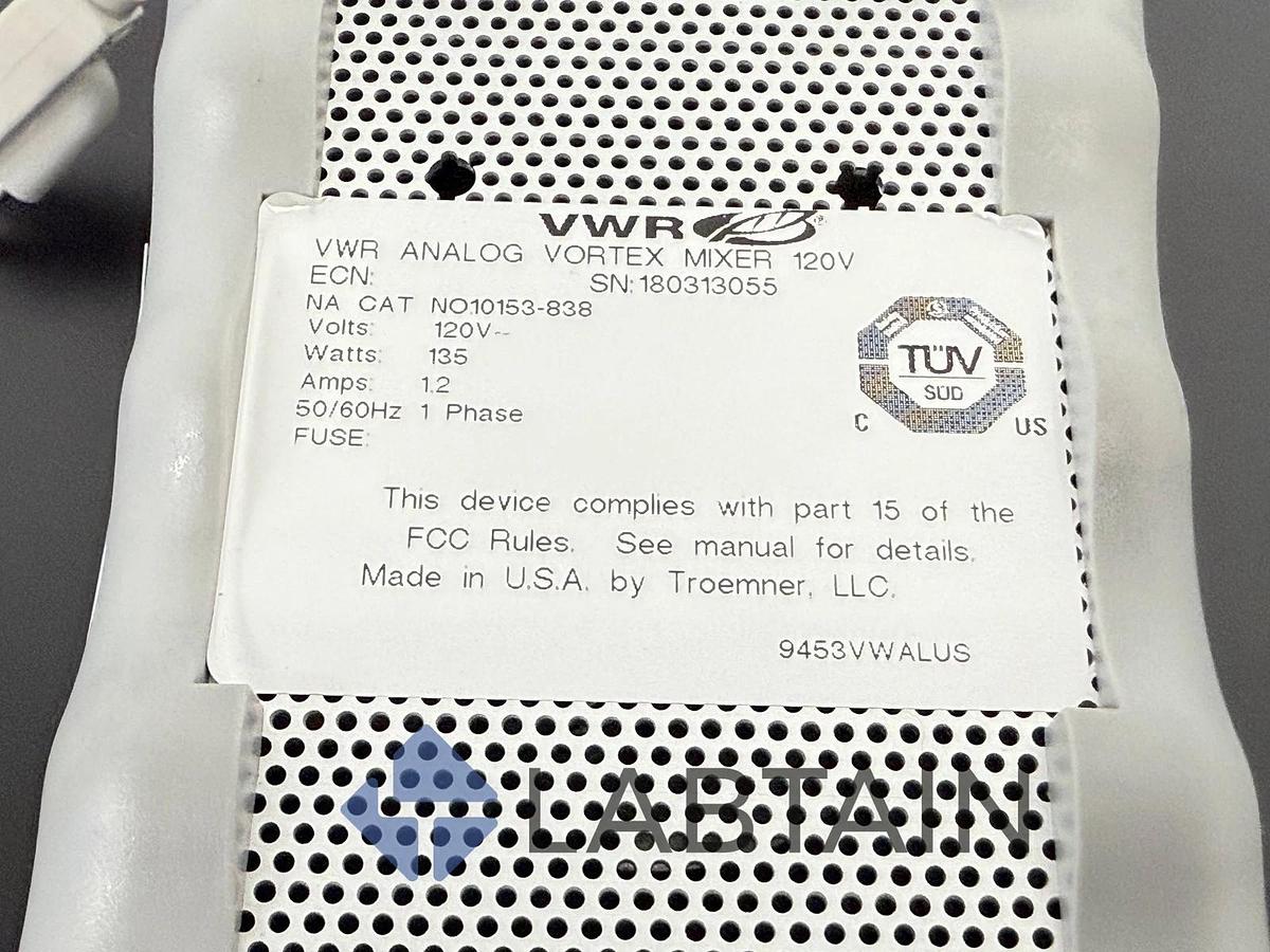 Used VWR Analog Vortex Mixer – Model 10153-838 – Lab Mixer, 120V