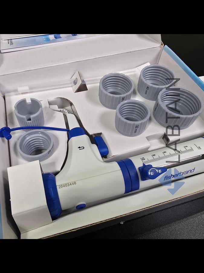 Fisherbrand 1-10mL Bottle Top Dispenser (BTD-10) with Recirculation Valve & Adapters - New Open Box