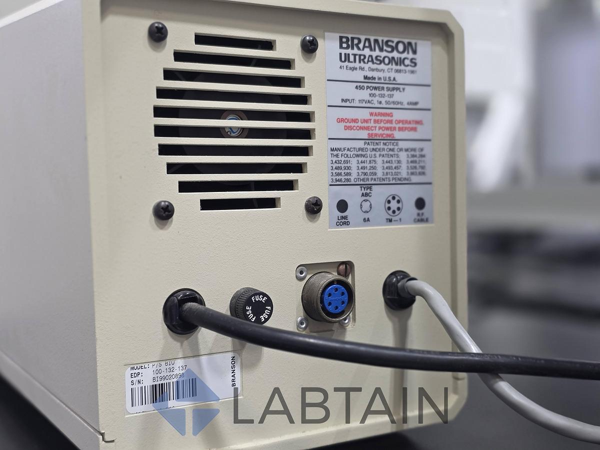 Used Branson Sonifier 450 Ultrasonic Cell Disruptor Homogenizer w/ Sound Enclosure