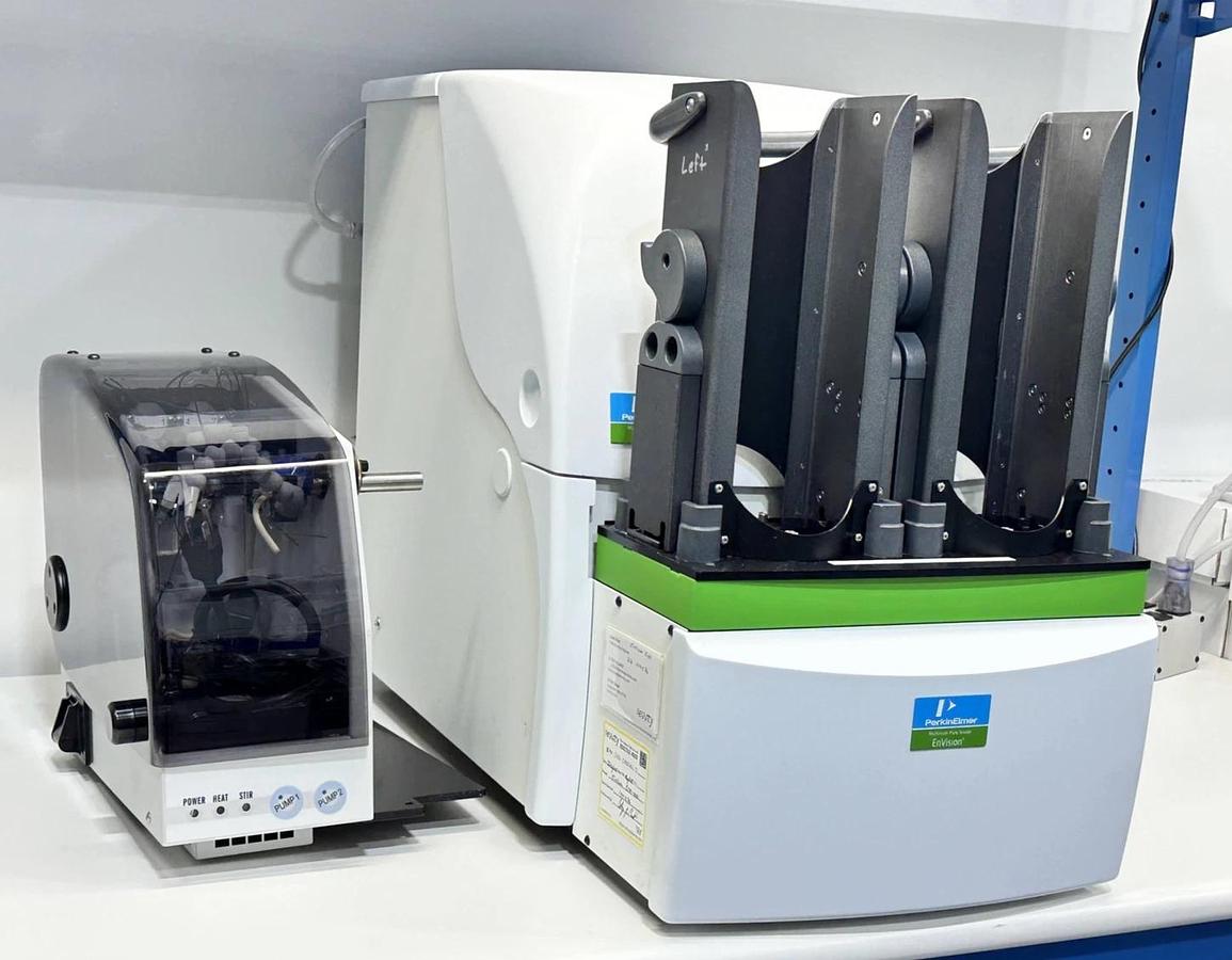 Used PerkinElmer EnVision Multilabel Plate Reader – Model 2104-0010 – With 2203-1060 Dispenser