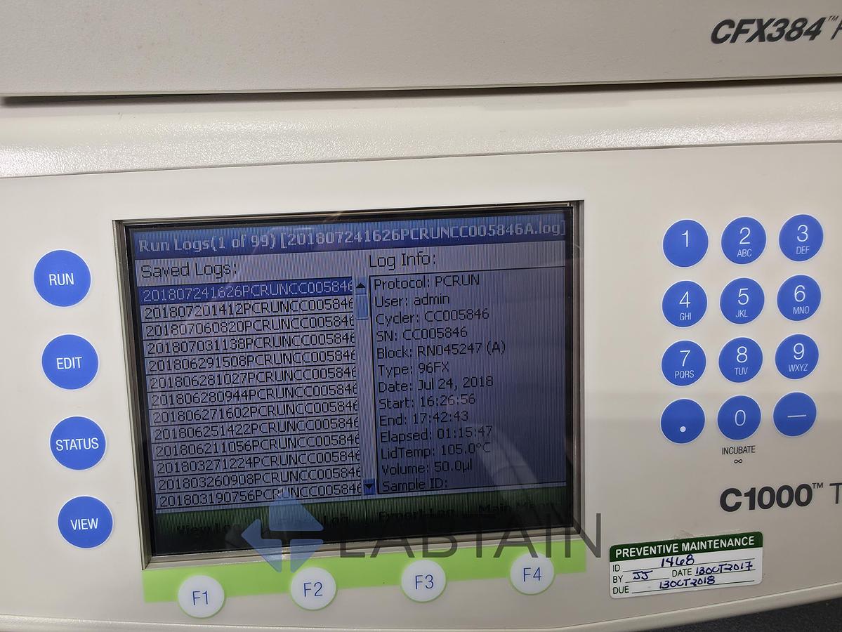 Used Bio-Rad C1000 Touch Thermal Cycler with 96-Deep Well Reaction Module