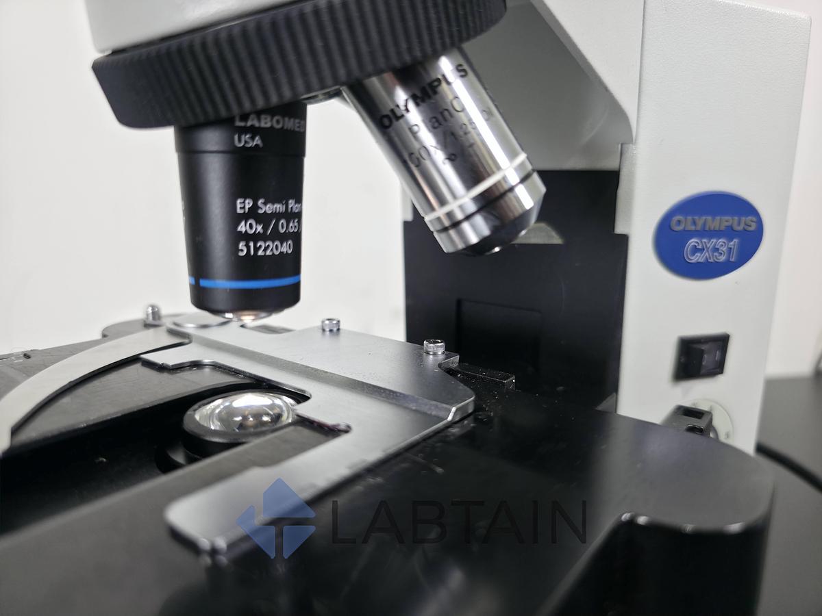 Used Olympus CX31 Binocular Biological Microscope UIS2 Infinity Optics 4x-100x Used
