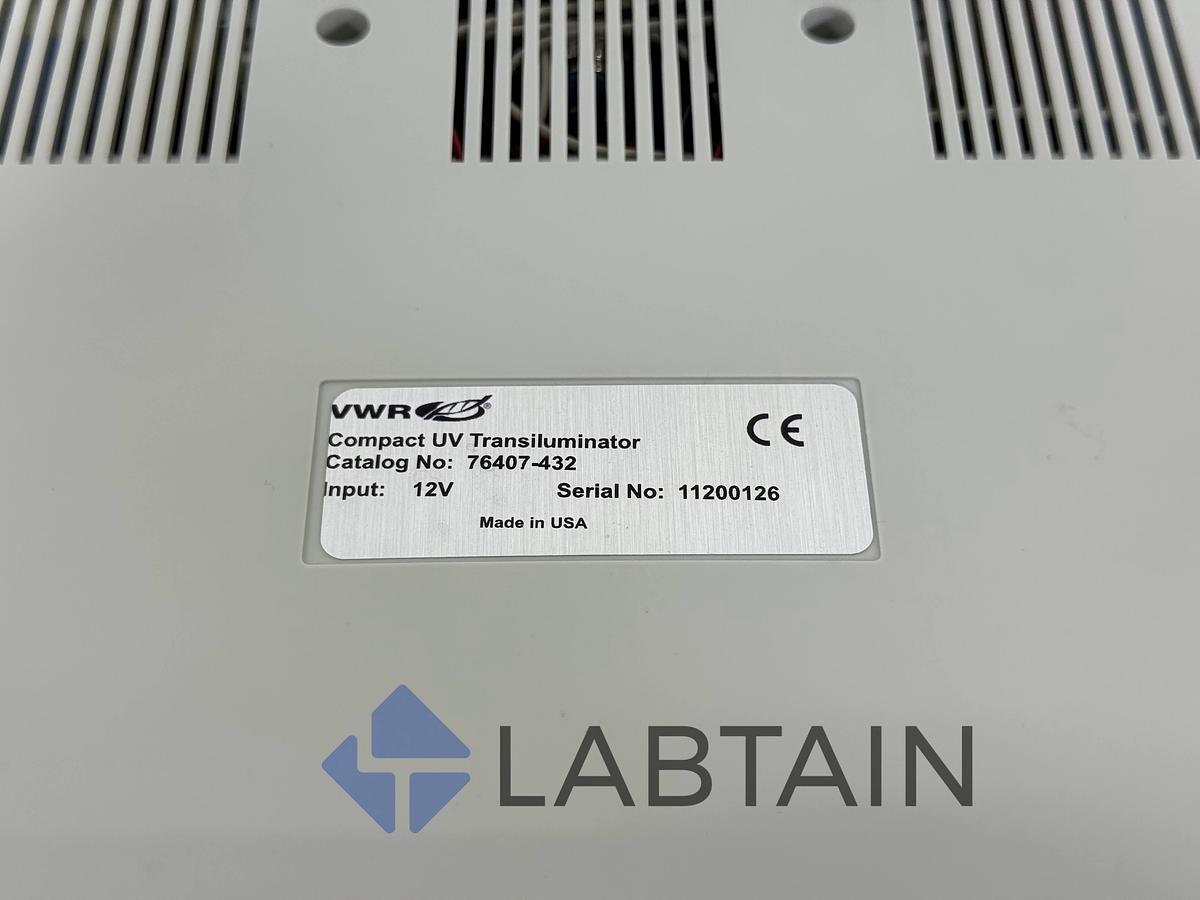 Used VWR UV Transilluminator 76407-432 11200126 – Tested