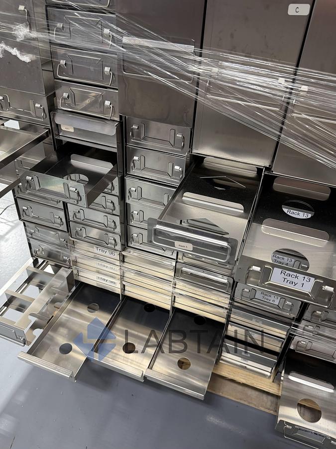 Used Assorted Mixed Lot Stainless Steel Laboratory Freezer Racks 617 lbs Used