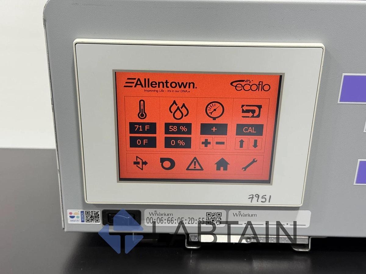 Used Allentown EcoFlo ETS110GR Wireless Rack Monitoring System w/HEPA and Touchscreen