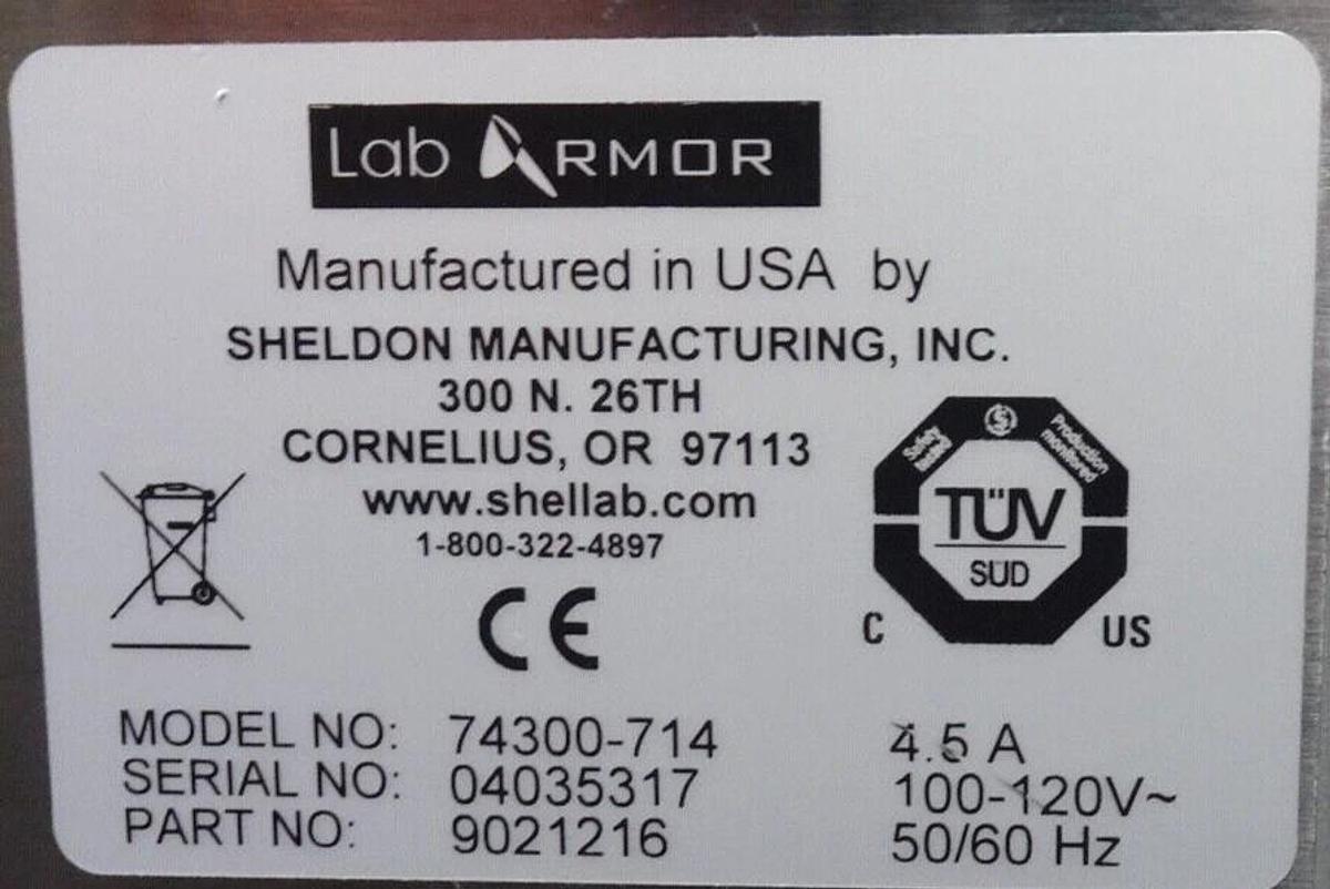 Used Sheldon / Lab Armor 74300-714 Waterless Bead Bath