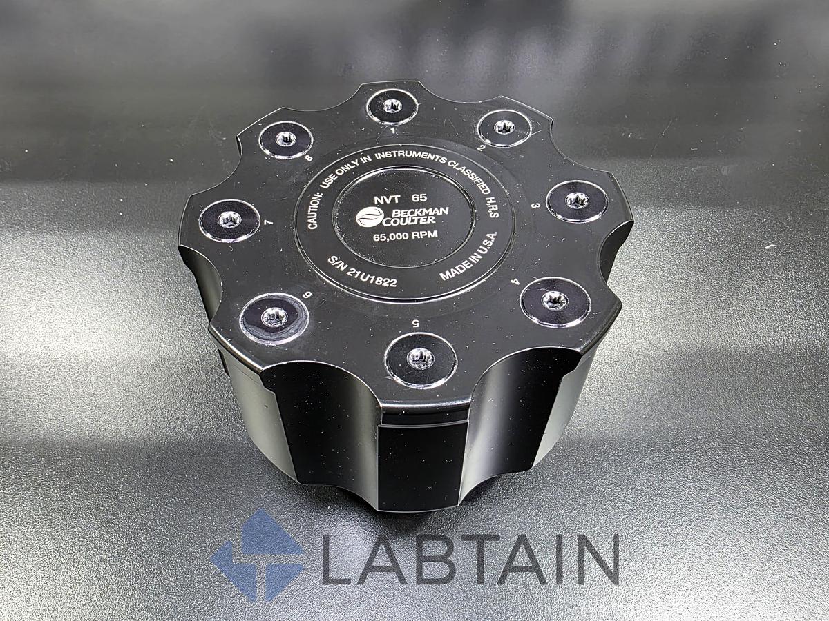 Used Beckman Coulter NVT 65 Near-Vertical Ultracentrifuge Rotor 65,000 RPM 8x13.5mL