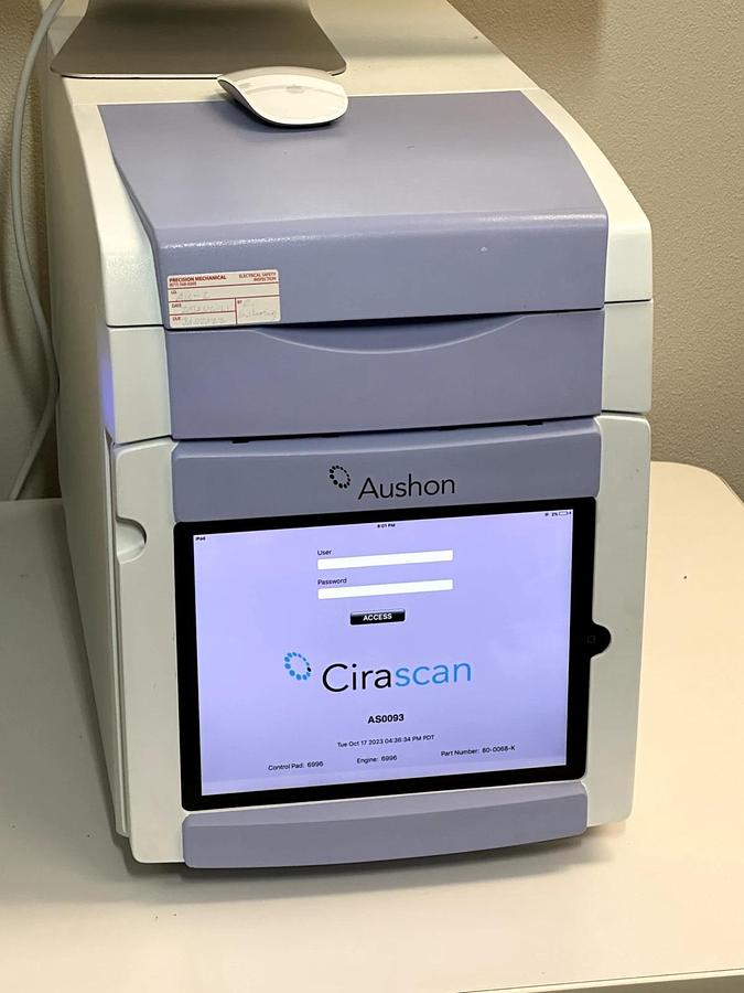 Used 2× Aushon CiraScan Imaging and Analysis System ASP-2010 SN AS0017 & AS0093 – Tested