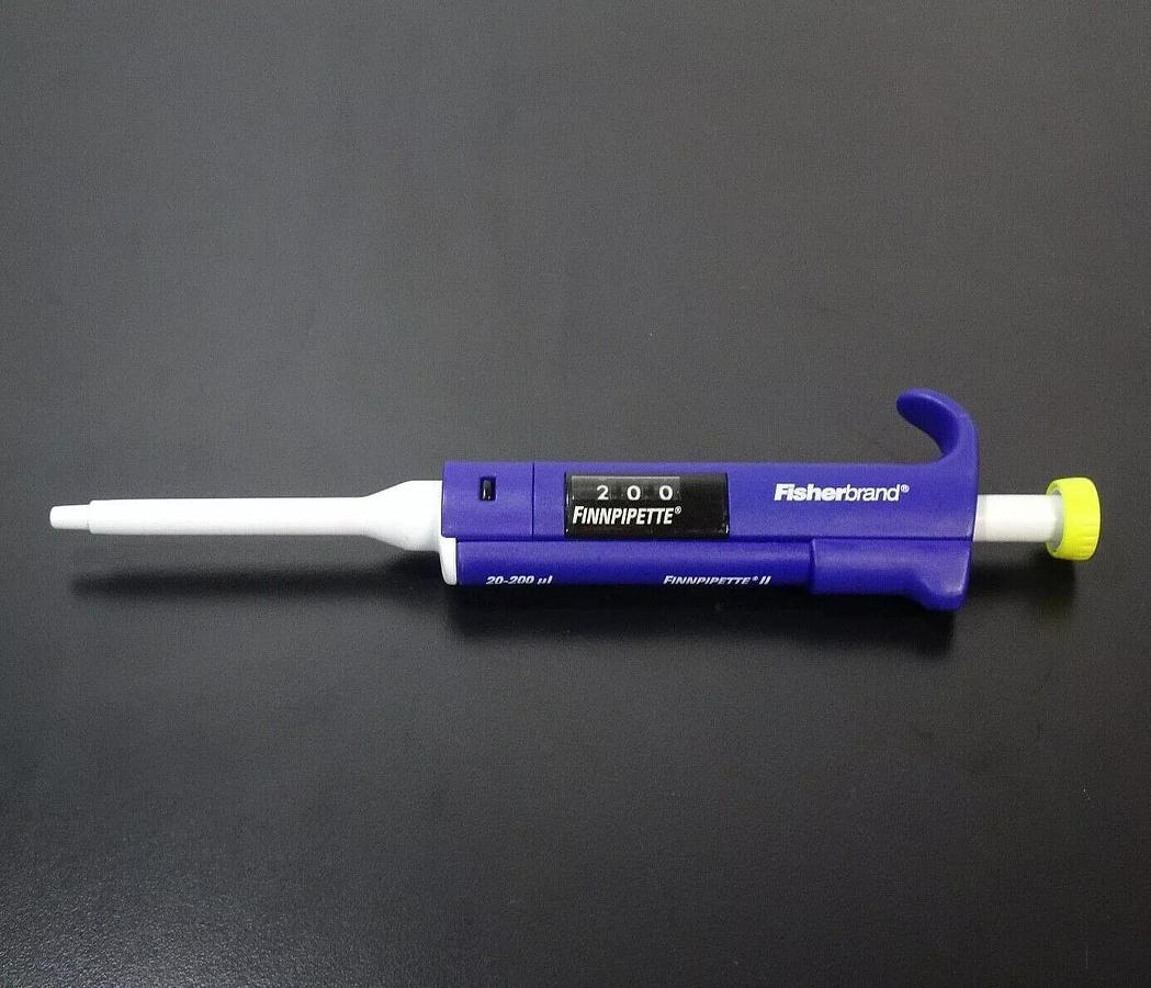 Used Fisherbrand Finnpiptte II Variable Pipette | 20-200uL