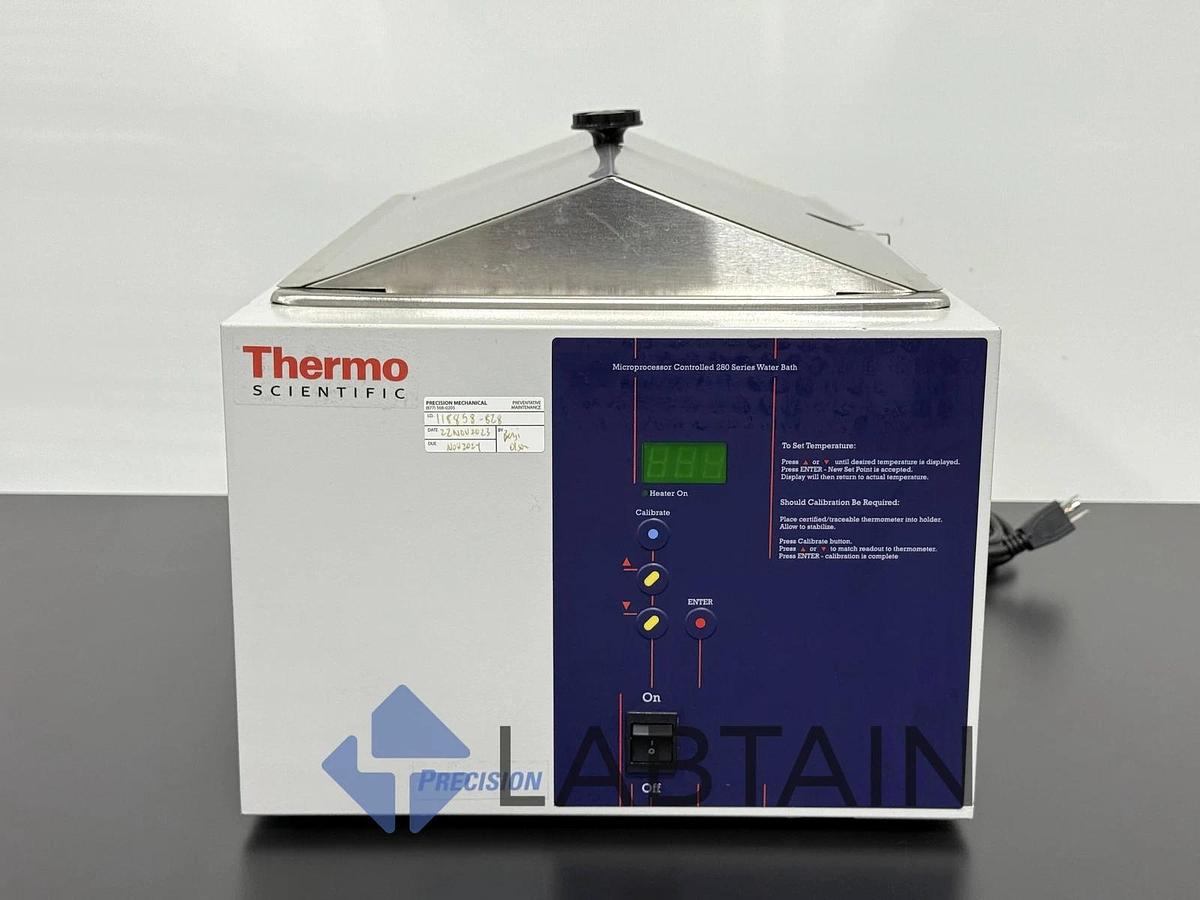 Used Thermo Fisher Microprocessor Contrtolled 280 Series Water Bath