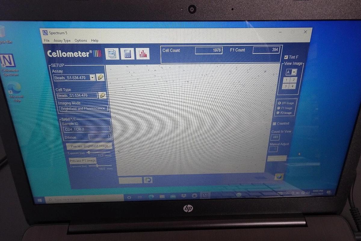 Used Nexcelom Bioscience Cellometer Spectrum Image Cytometer – w/ Fluorescent Filters – Tested