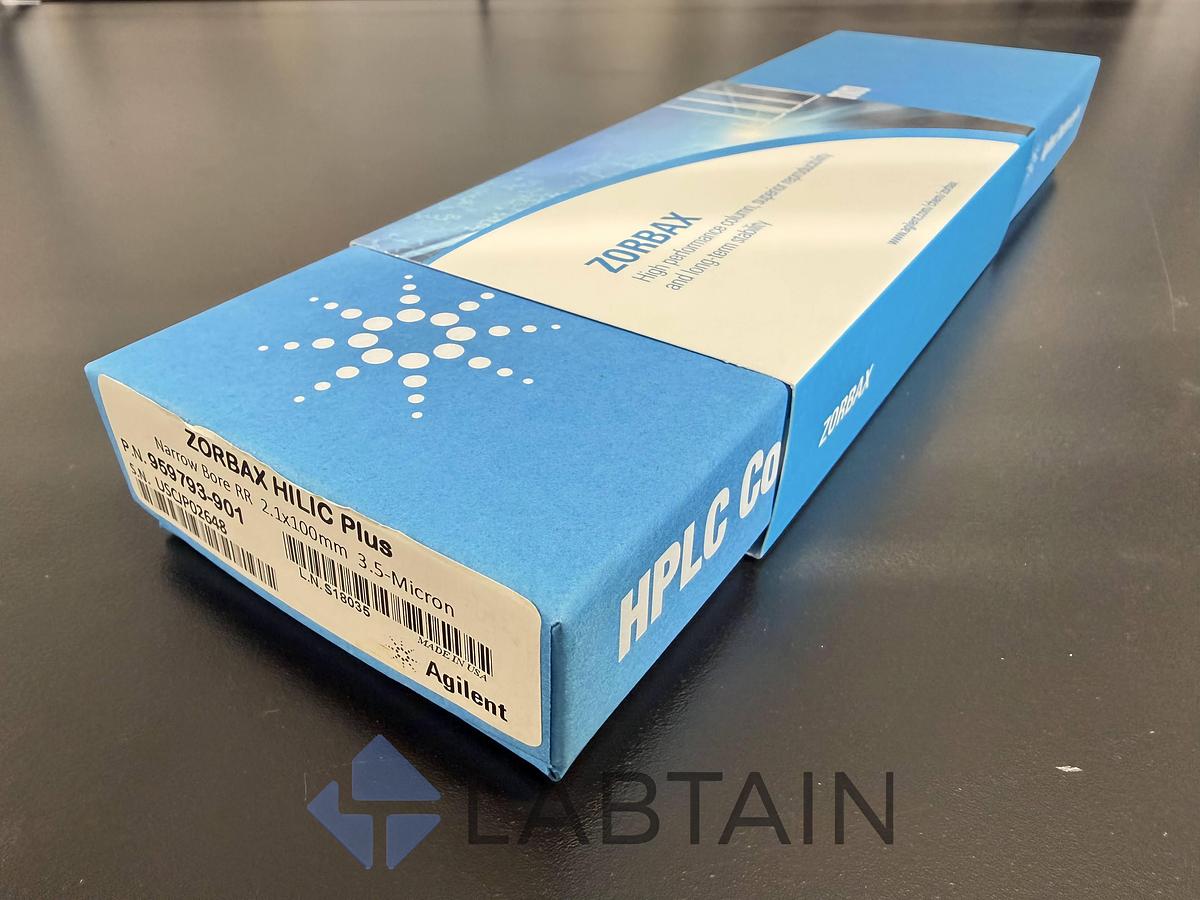 Used Agilent ZORBAX HILIC Plus RR Narrow Bore HPLC Column – 2.1 × 100 mm, 3.5 µm – Used