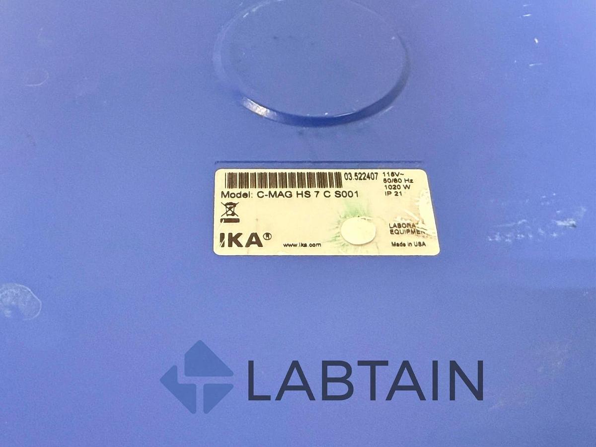 Used IKA C-MAG HS 7 C S001 hotplate stirrers