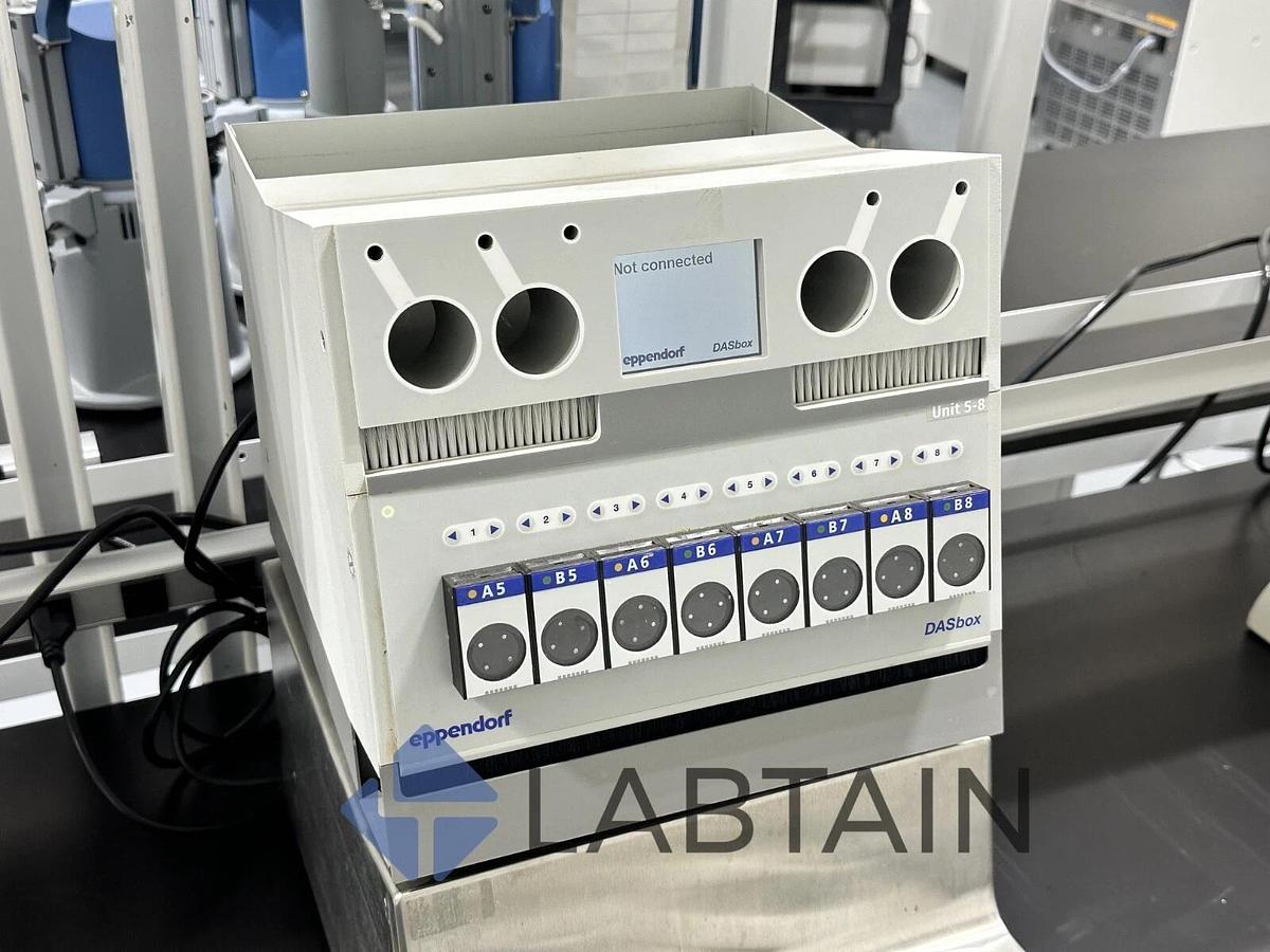 Used Eppendorf DASbox MP8-PHPO Mini Bioreactor System – With DasGip Base – Incomplete – As-Is