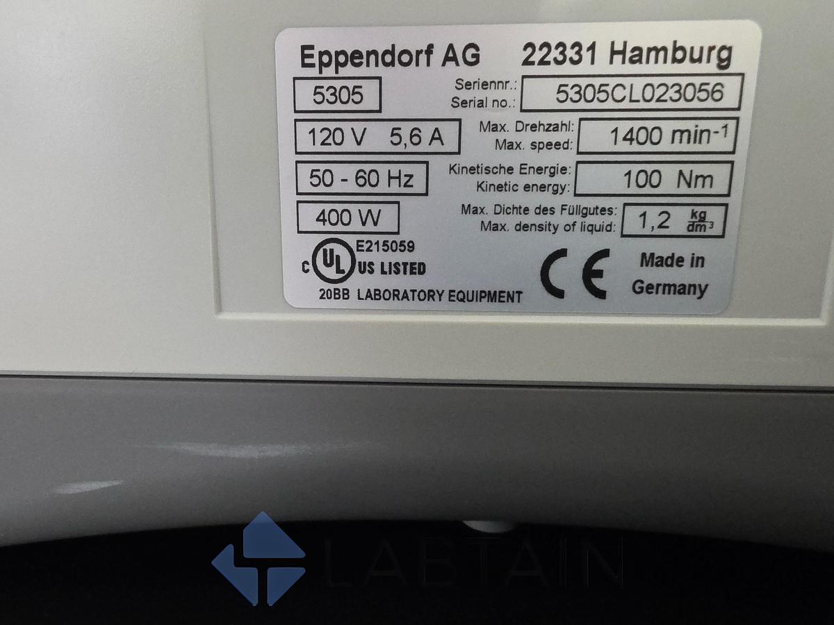Used Eppendorf Vacufuge Plus 5305 Vacuum Concentrator w/ Rotor & Trap Used