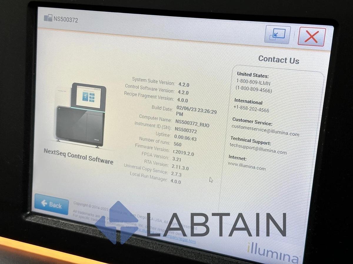 Used Illumina Nextseq 500 DNA Sequencer Whole Genome Sequencing System WGS Solution