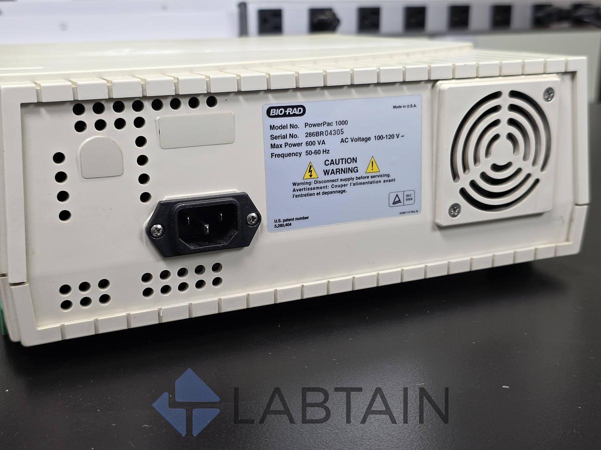 Used Bio-Rad PowerPac 1000 Electrophoresis Power Supply 100-120V