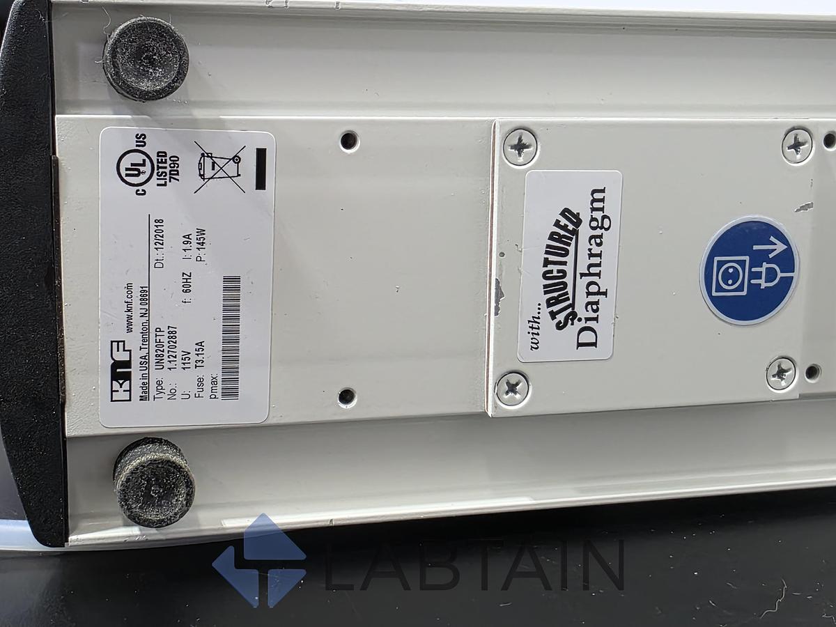 Used KNF Laboport UN820FTP Chemically Resistant Diaphragm Vacuum Pump Used