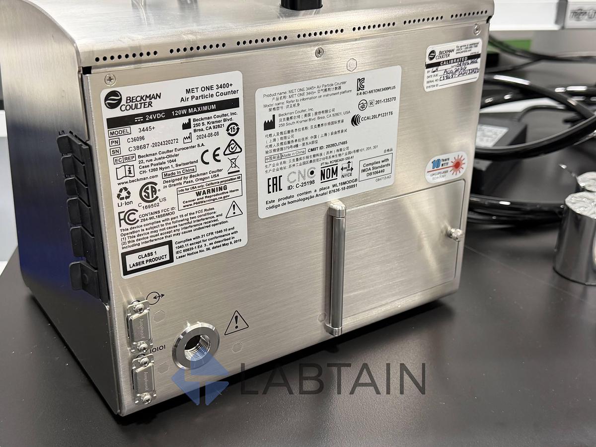 Used Beckman Coulter MET ONE 3445+ Portable Air Particle Counter 100 LPM Used