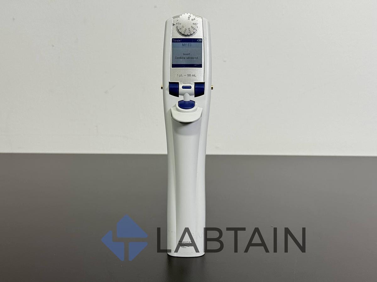 Used Eppendorf Repeater E3X Electronic Dispenser Pipette – 1 µL to 50 mL – S/N H44518J – Used