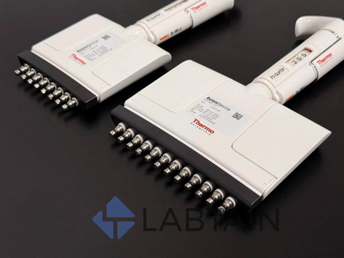 Used Thermo Scientific F1-ClipTip 12 and 8 Channel Pipette 30-300ul