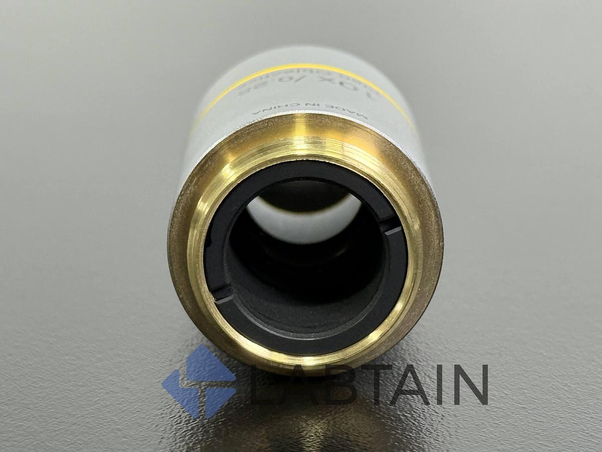 Used Lot of 3 – Olympus Plan Objective – 10x / 0.25 – Flat-Field (OFN20/22) – RMS Thread – Used