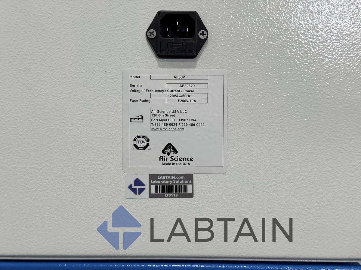 Used Air Science Fume Box AP60V Portable Ductless Fume Hood Filtration Workstation AP82320 – Tested