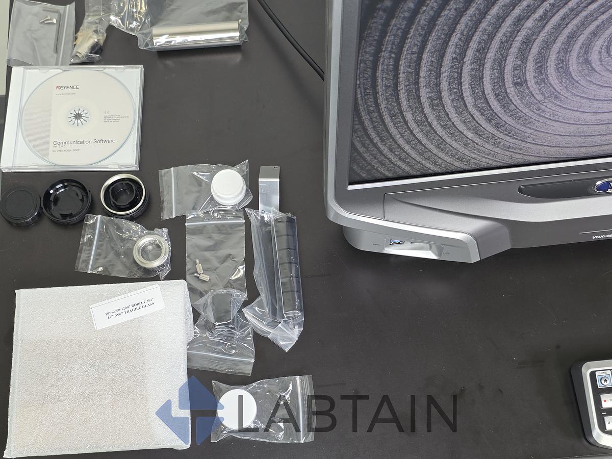 Used Keyence VHX-950F Digital Microscope System — VH-Z100R 100×–1000× Lens, VHX-S90F Motorized Free-Angle Stand (Used)