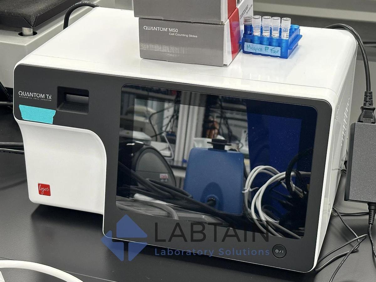 Used LOGOS Bio QUANTOM Tx Microbial Cell Counter | Centrifuge 8S | Mfg Year: 2022