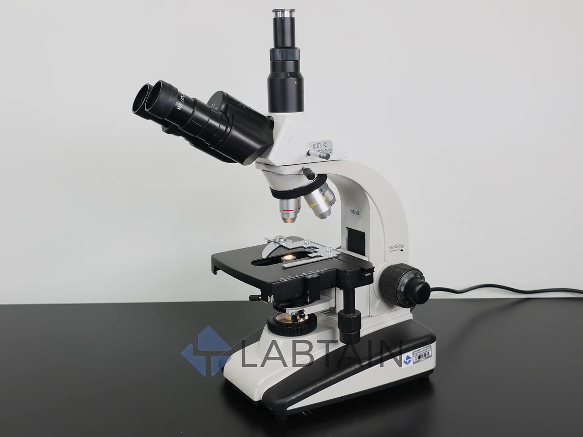 Used OEM Trinocular Compound Brightfield Microscope 40X-1000X (w/ Reticle Eyepiece)