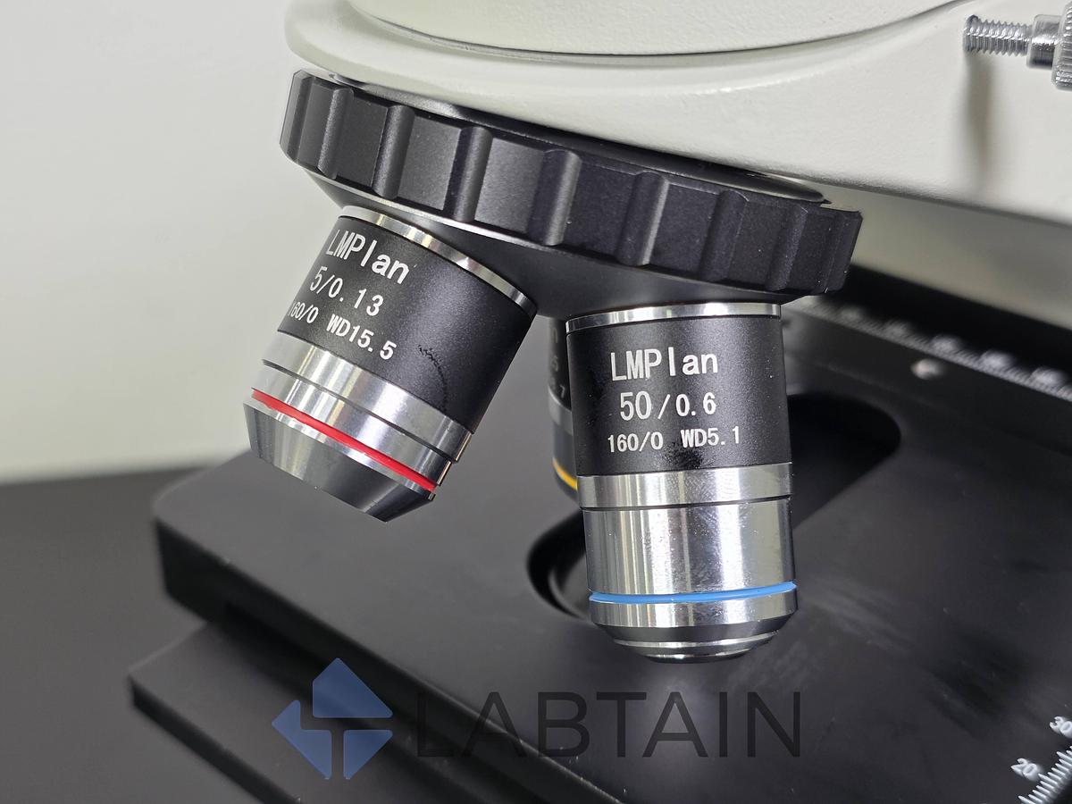 Used AmScope Metallurgical Microscope 50X-500X Trinocular Polarizing w/ 10MP Camera