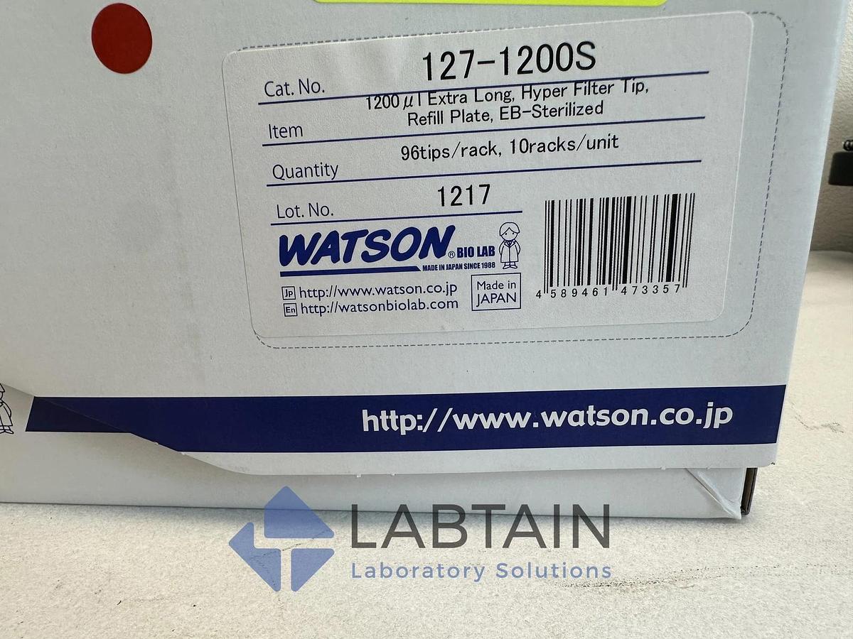 Watson BioLab  1200uL Extra Long , Hyper Filter Tip / 960/Case | 127-1200S