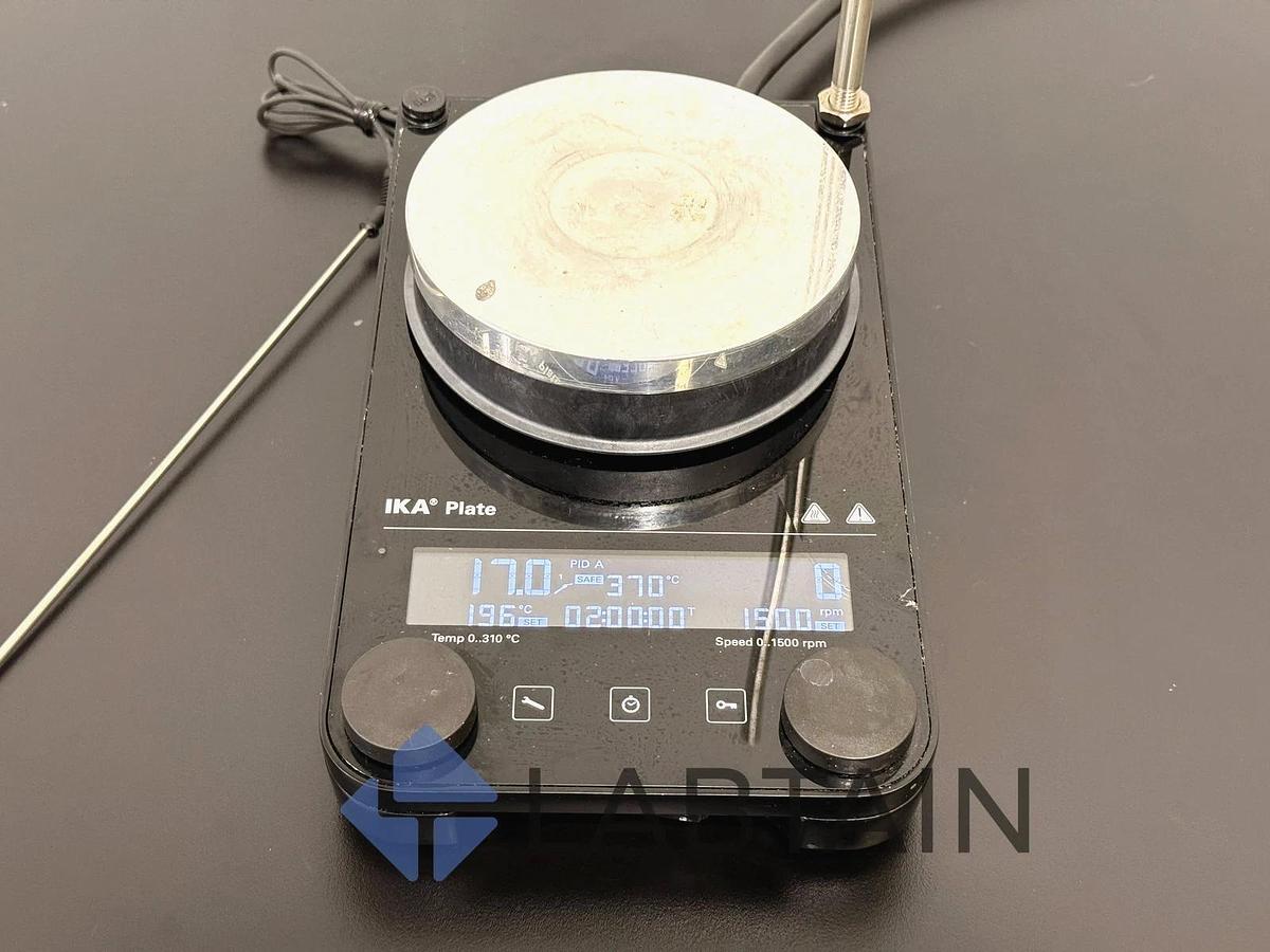 Used IKA PLATE S001 Digital Heating Magnetic Stirrer w/ Temp Probe