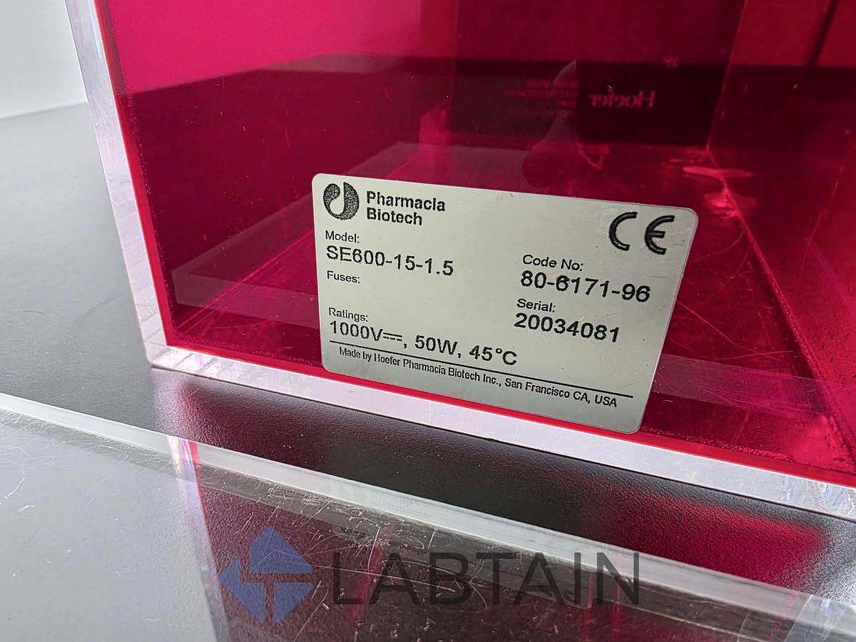 Used Hoefer SE 600 Series Vertical Electrophoresis Unit Base Chamber