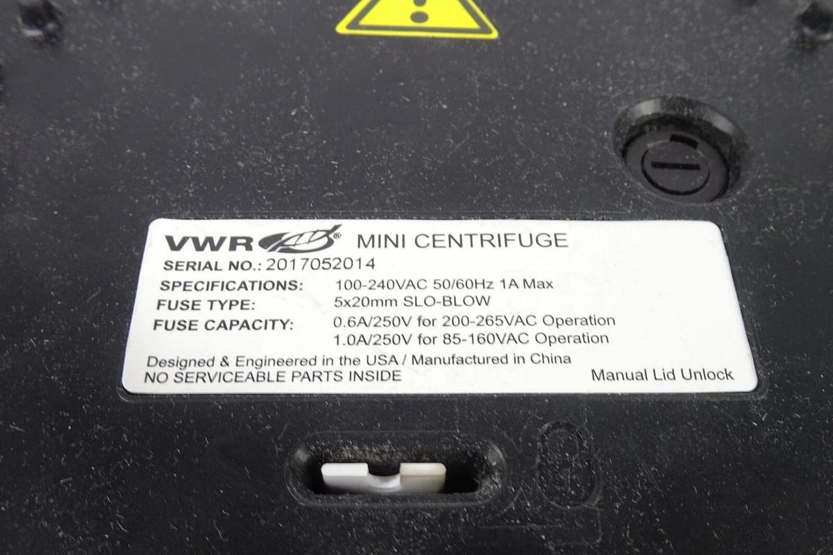 Used VWR Mini Centrifuge 2017052014 – Tested