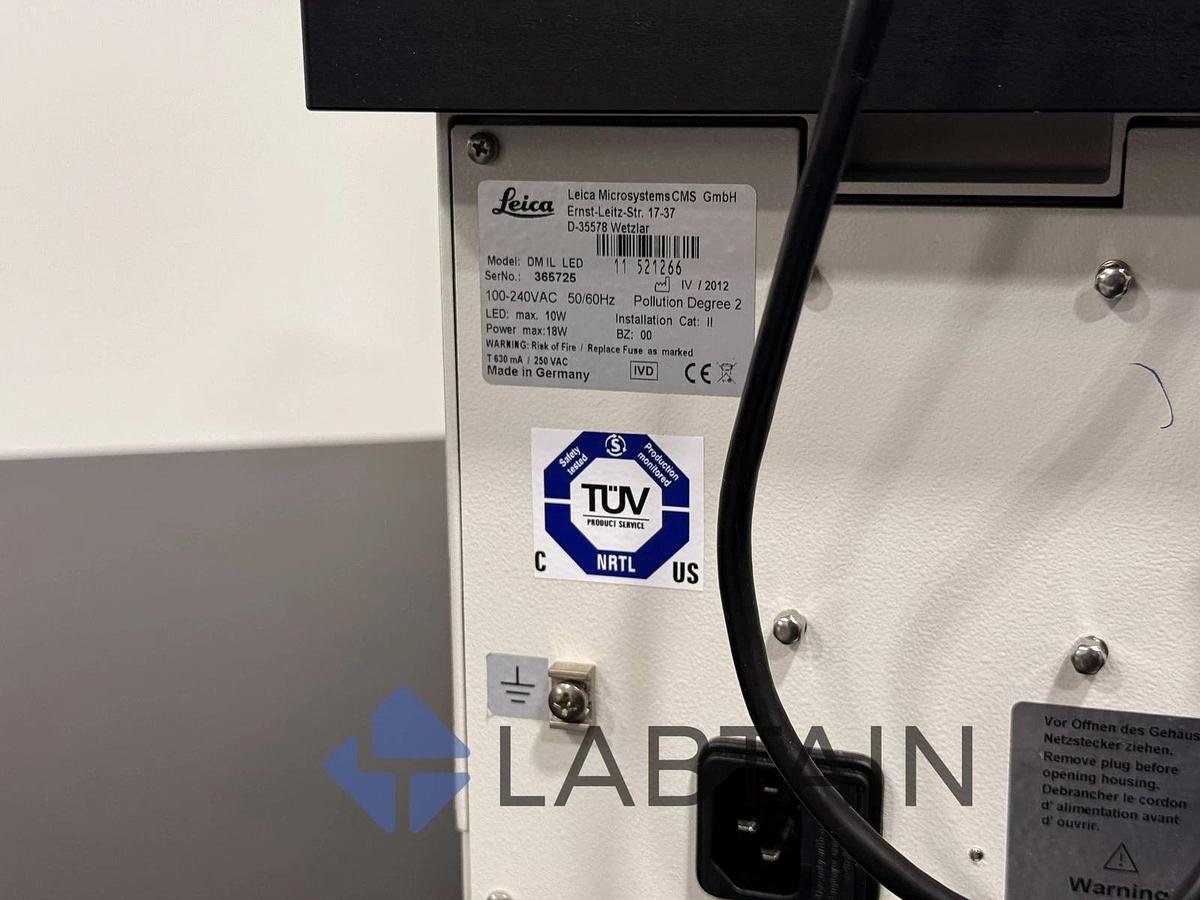 Used Leica Microscope DM IL LED Inverted Laboratory Microscope - Model 365725