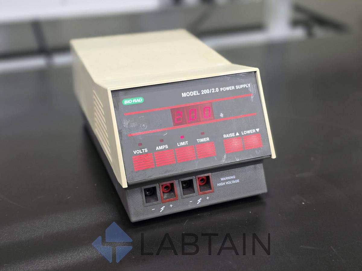 Used Bio-Rad Model 200/2.0 Electrophoresis Power Supply 100-120V