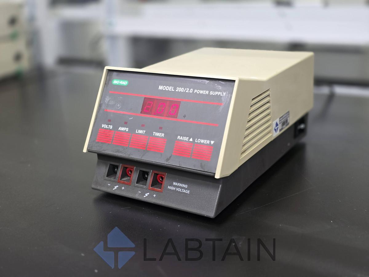 Used Bio-Rad Model 200/2.0 Electrophoresis Power Supply 100-120V