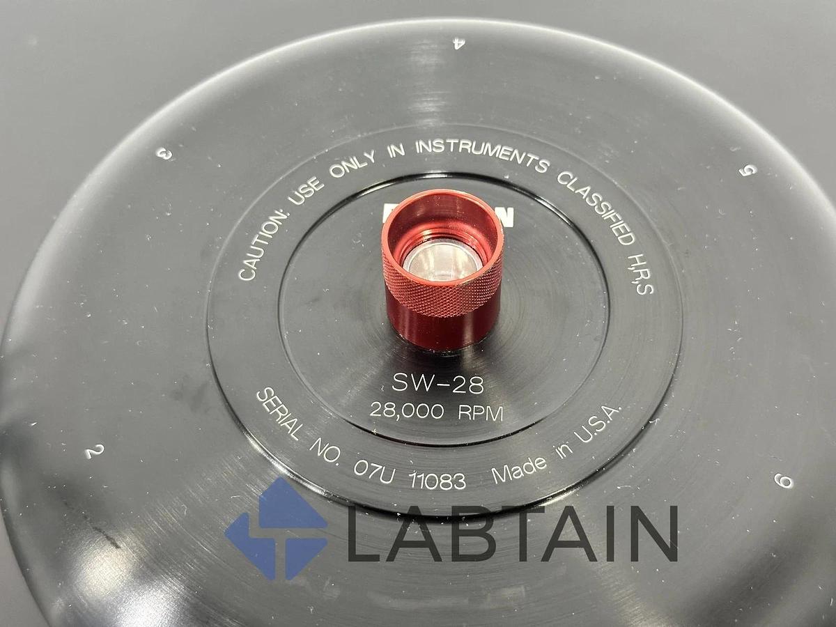 Used Beckman Coulter SW 28 Swinging-Bucket Ultracentrifuge Rotor SN 07U11083 – 28,000 RPM – Tested