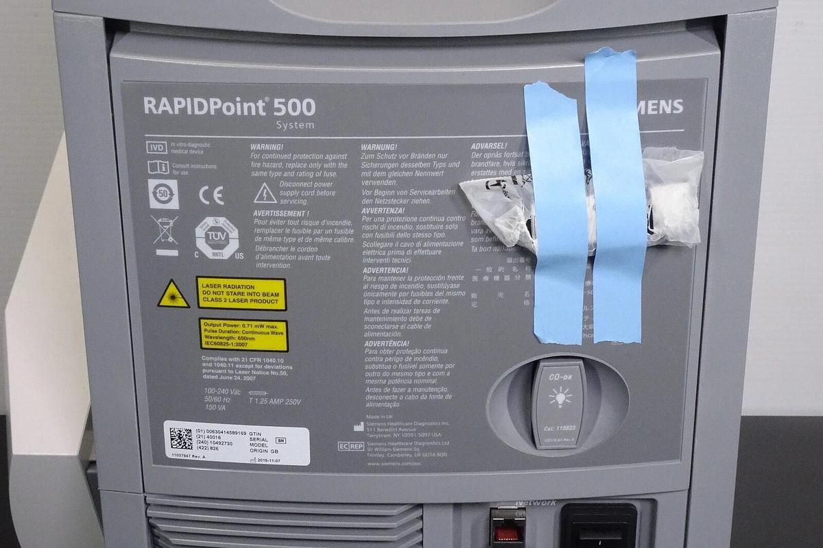 Used SIEMENS Rapid Point 500 Analyzer _ Free Ship