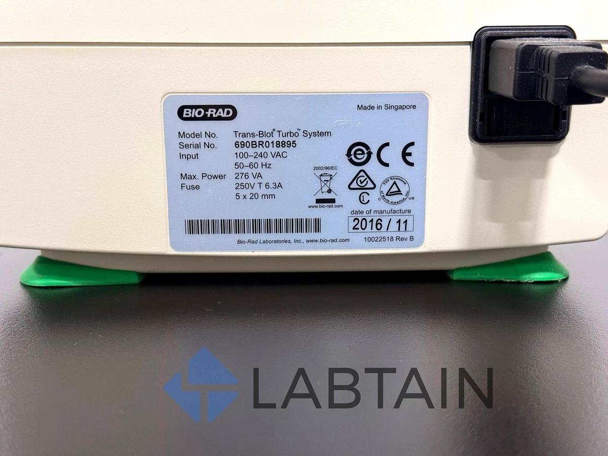 Used BioRad Trans-Blot Turbo Transfer System – With Cassettes – Serial No. 690BR018895