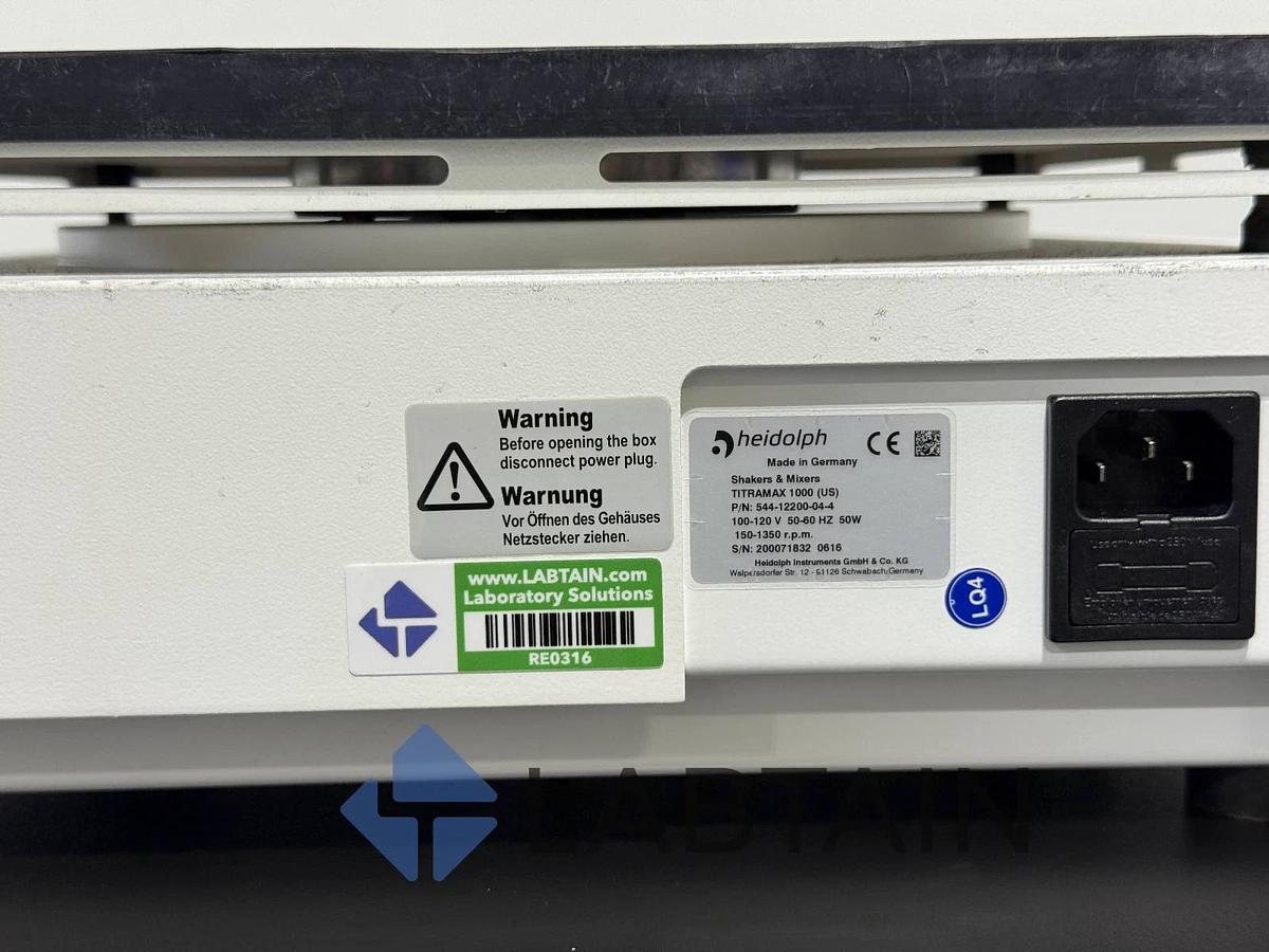 Used Heidolph Titramax 1000 Platform Shaker – Model 544-12200-04-4 – Excellent Condition